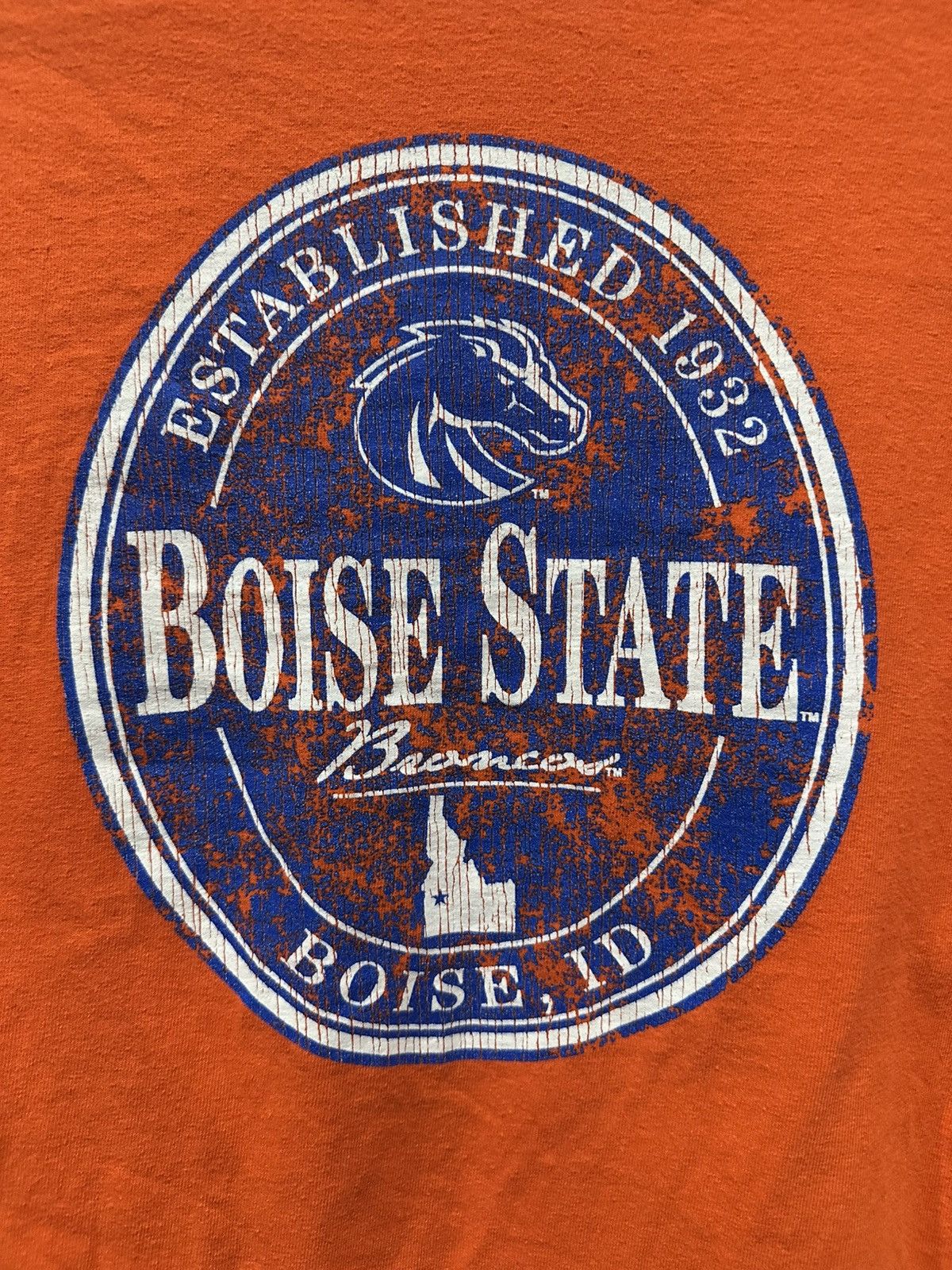 Gildan Vintage Boise State Tee Size Medium Orange Size US L / EU 52-54 / 3 - 4 Thumbnail