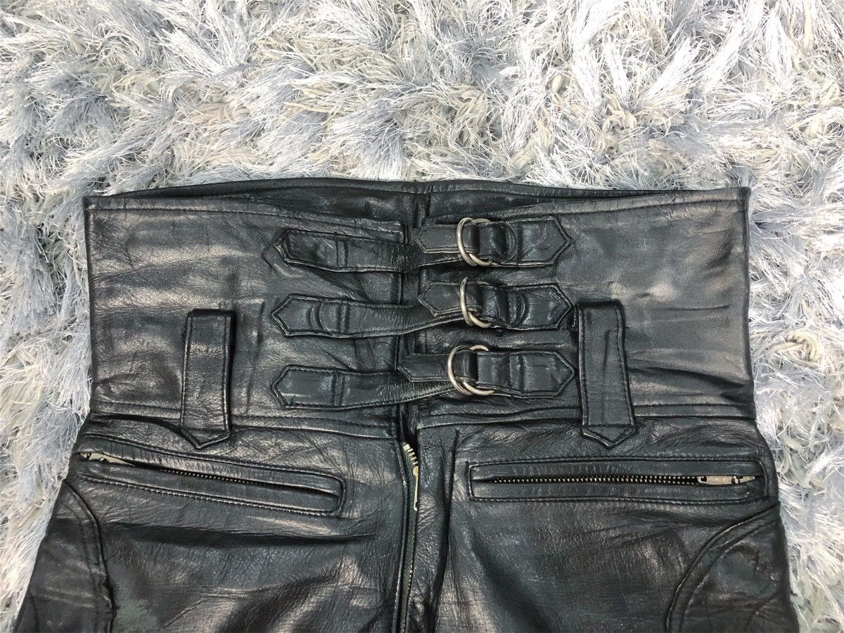 Japanese Brand Rare Vintage Nankai Japan Genuine Leather Motorcycle Pants Size US 29 - 3 Thumbnail