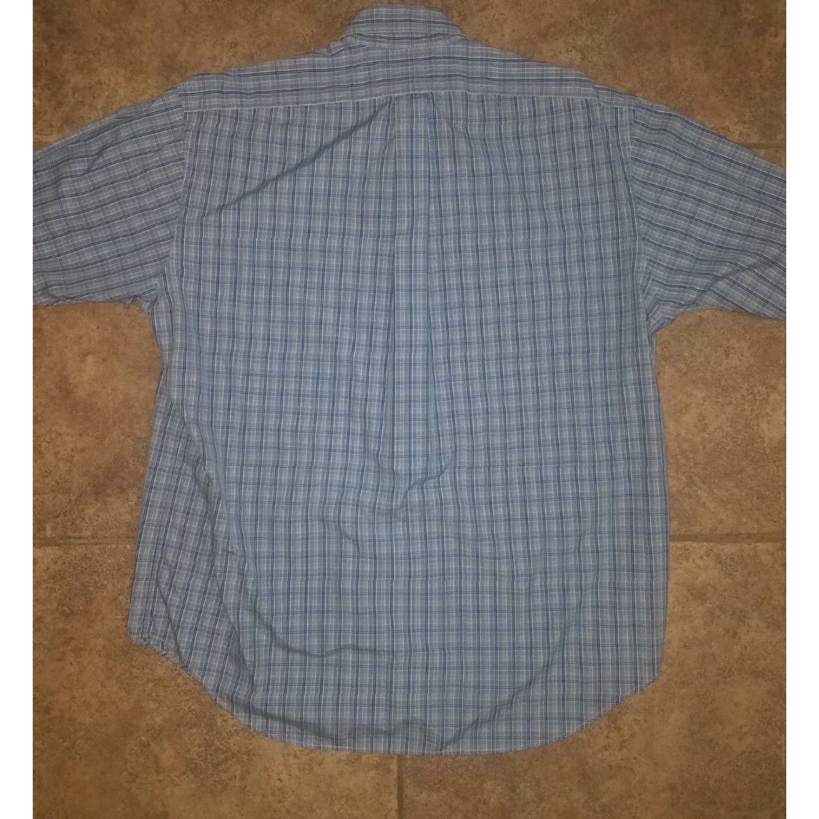Polo Ralph Lauren Polo Ralph Lauren Blue Plaid Short Sleeve Button-Up Shirt Mens L Size US L / EU 52-54 / 3 - 5 Thumbnail
