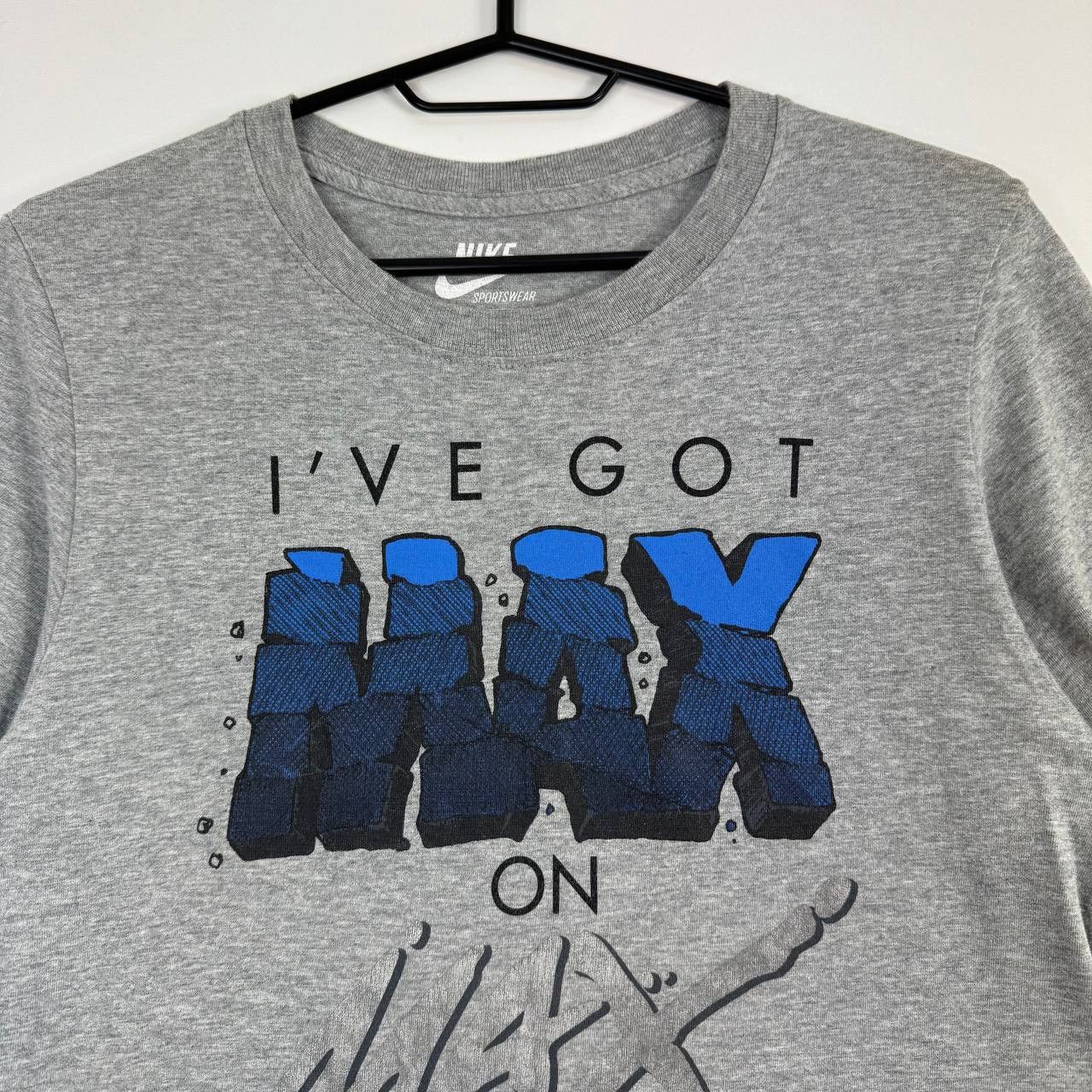 Levi's Nike Sportswear T-Shirt Men Grey “I’ve Got Max On Max” Sz S Size US S / EU 44-46 / 1 - 2 Thumbnail