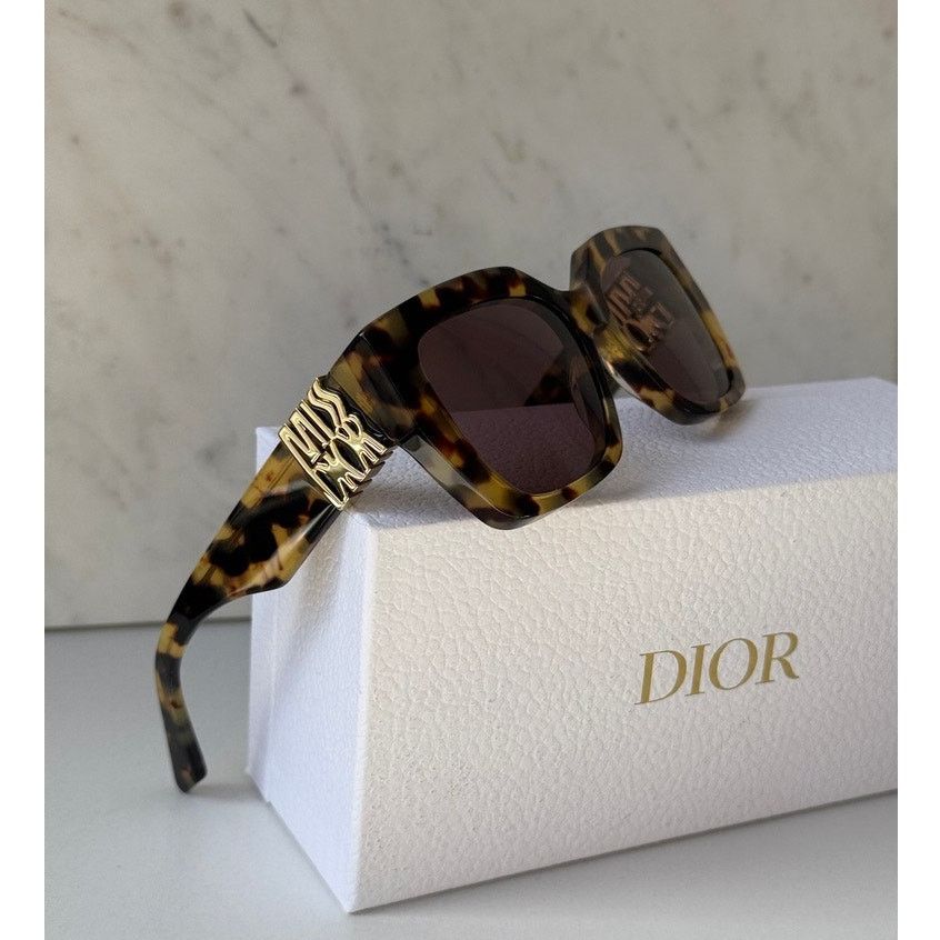Dior NEW Dior MissDior S2I Square Sunglasses in Tortoise Brown Size ONE SIZE - 1 Thumbnail