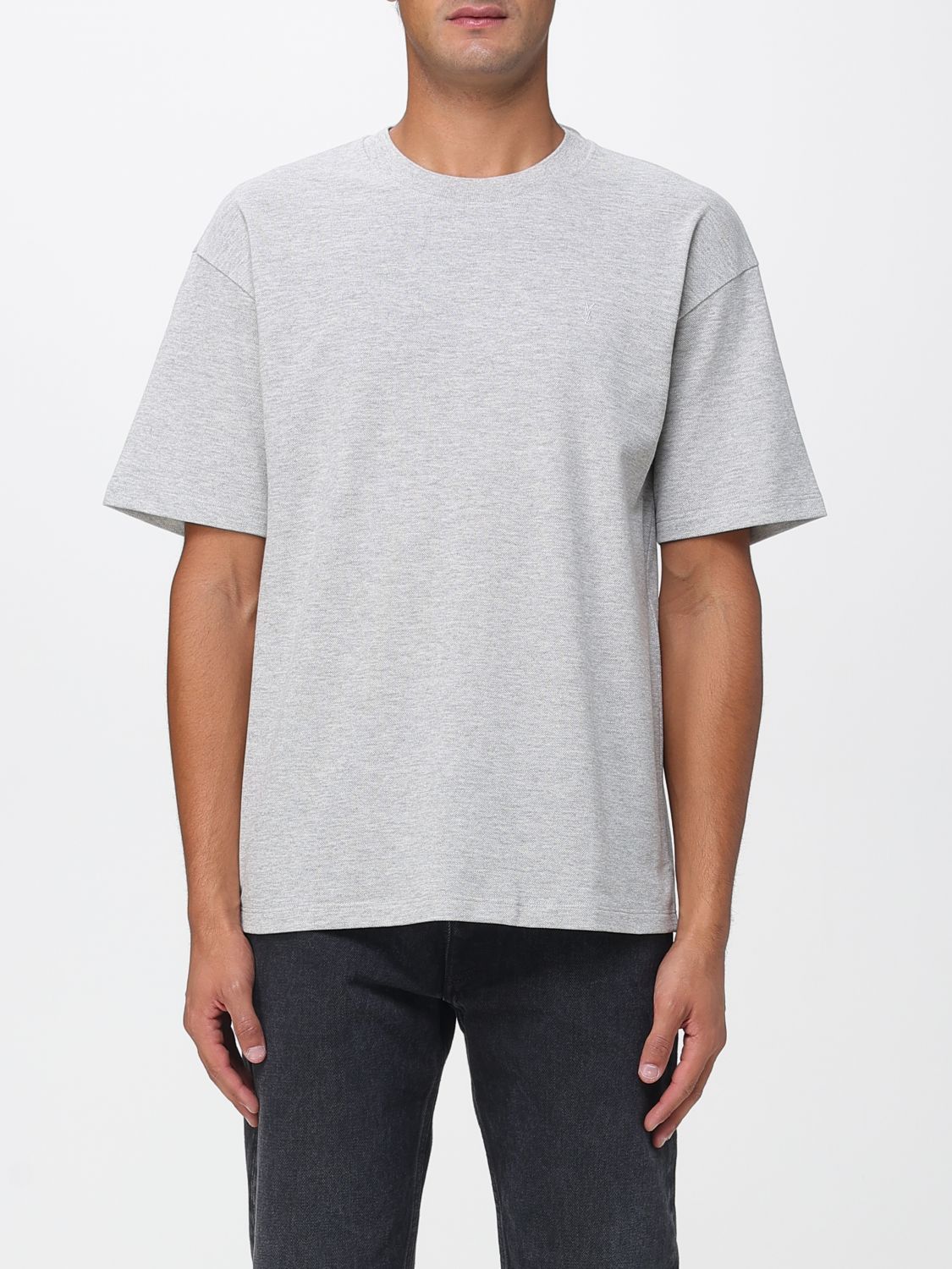 Saint Laurent Paris Saint Laurent T-Shirt Men Grey Size US M / EU 48-50 / 2 - 1 Thumbnail