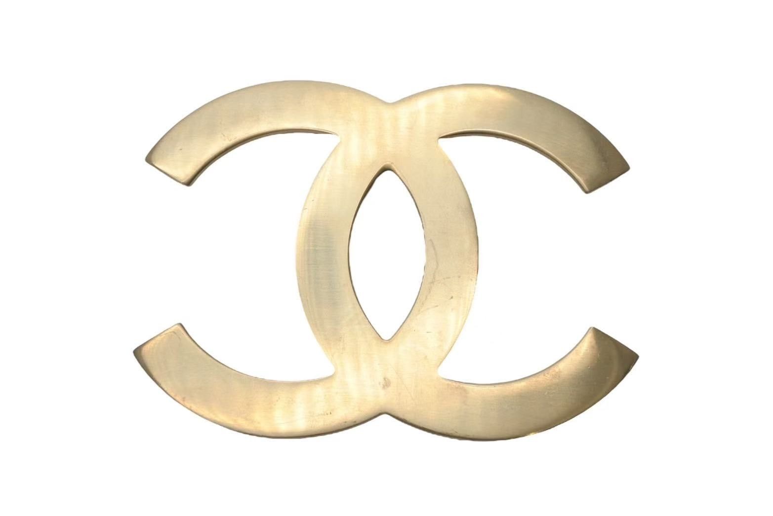 CHANEL 05P Deka Coco Mark Pin Brooch