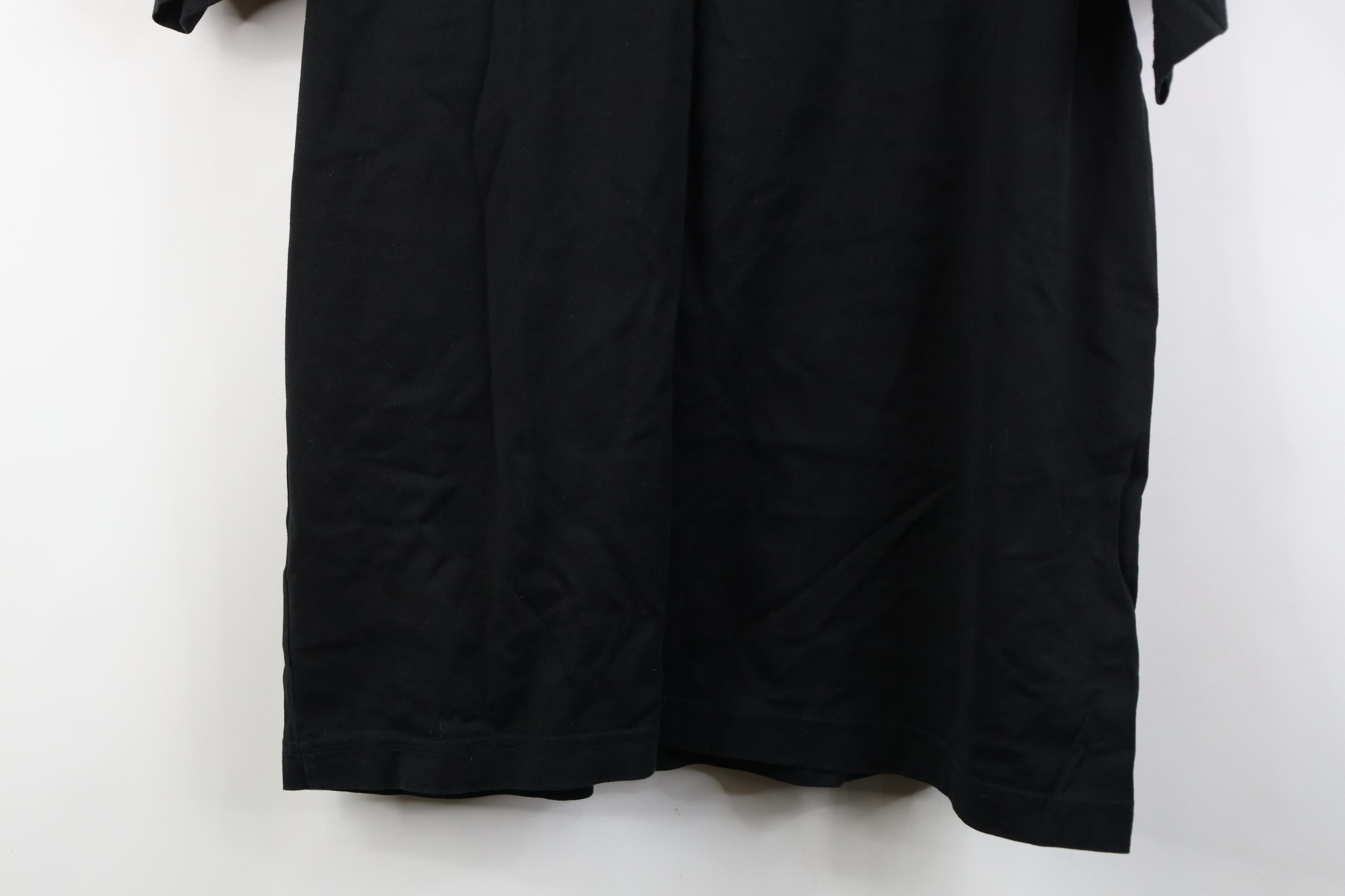 Vintage Vintage 90s Y2K Streetwear Soft Cotton Knit T-Shirt Black Size US L / EU 52-54 / 3 - 9 Thumbnail