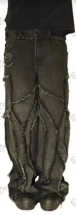 Designer Hip Hop Oversized Baggy Jeans Size US 31 - 1 Thumbnail