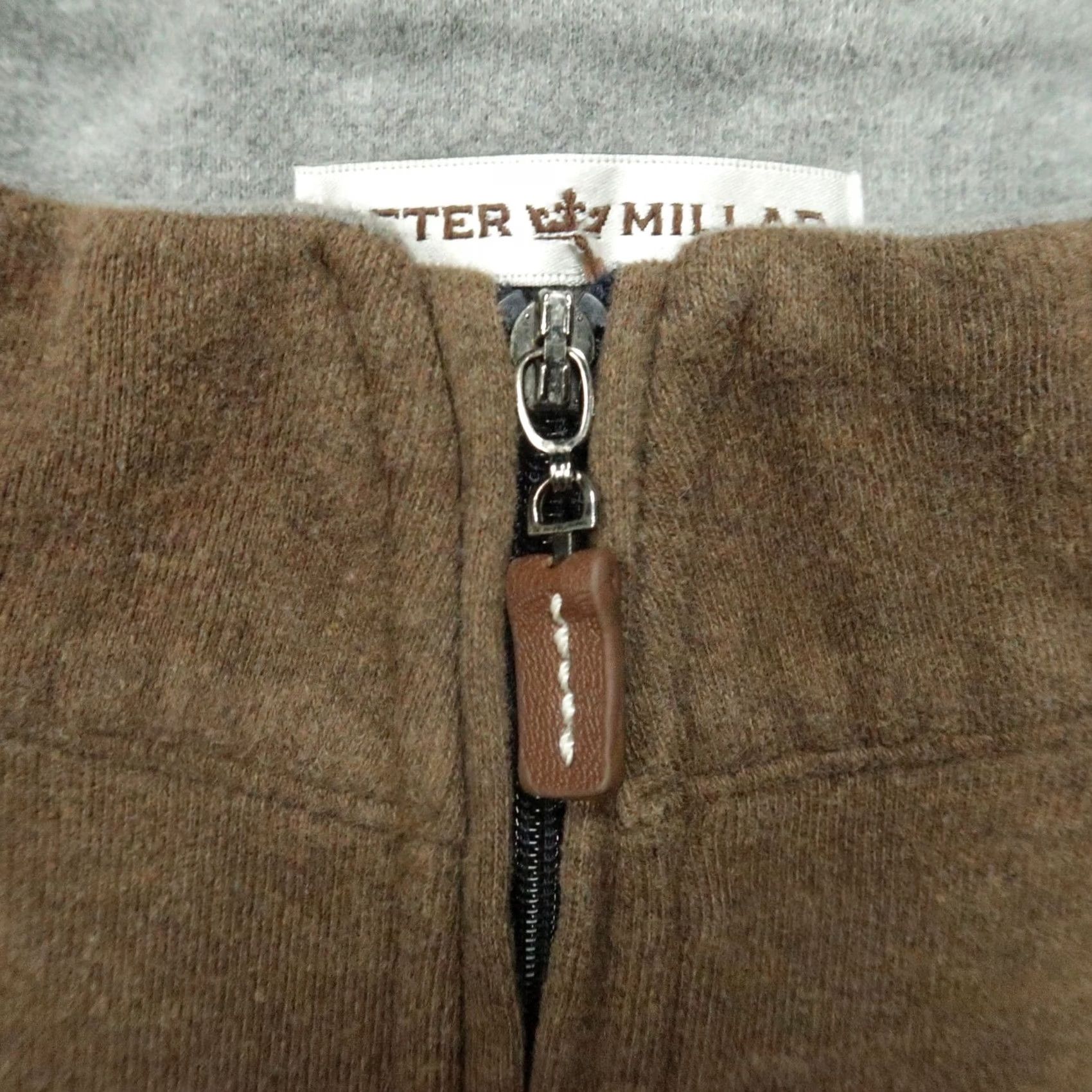 Peter Millar Peter Millar Sweater Mens Large Brown Quarter Zip Pullover Jumper Size US L / EU 52-54 / 3 - 3 Thumbnail