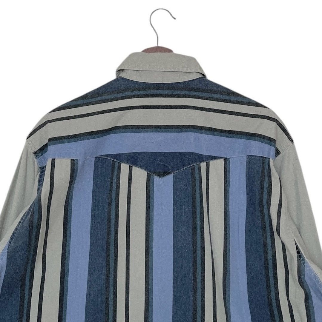 Vintage × Wrangler Vintage Brand Wrangler Stripe Western Shirt 1970s Size US M / EU 48-50 / 2 - 8 Thumbnail