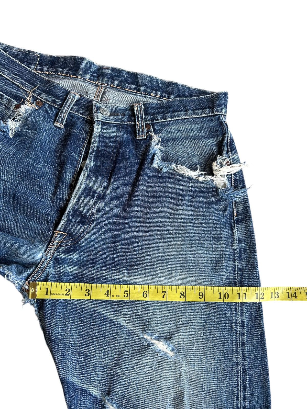 Japanese Brand × Kapital × Vintage Denime Selvedge Distressed Faded Denim Jeans Size US 32 / EU 48 - 23 Thumbnail
