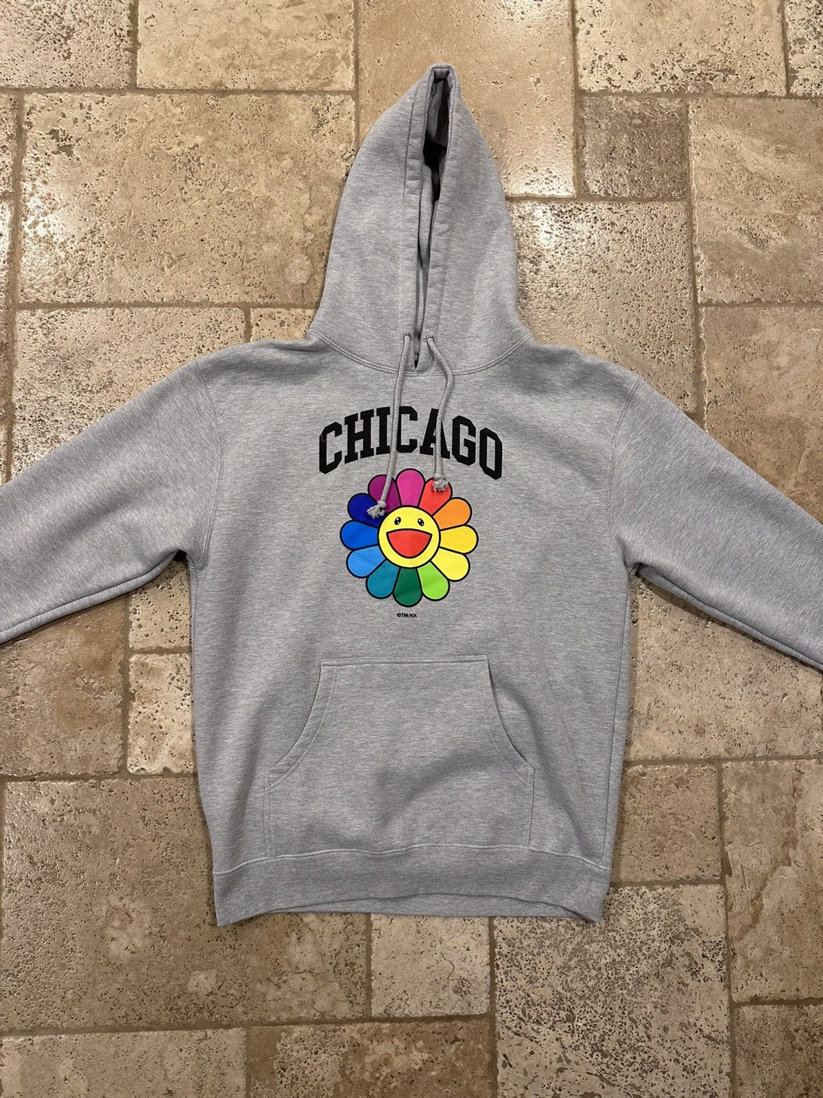 Complex × Takashi Murakami Takashi Murakami Chicago Complexcon Flower Grey Hoodie Size US L / EU 52-54 / 3 - 3 Thumbnail