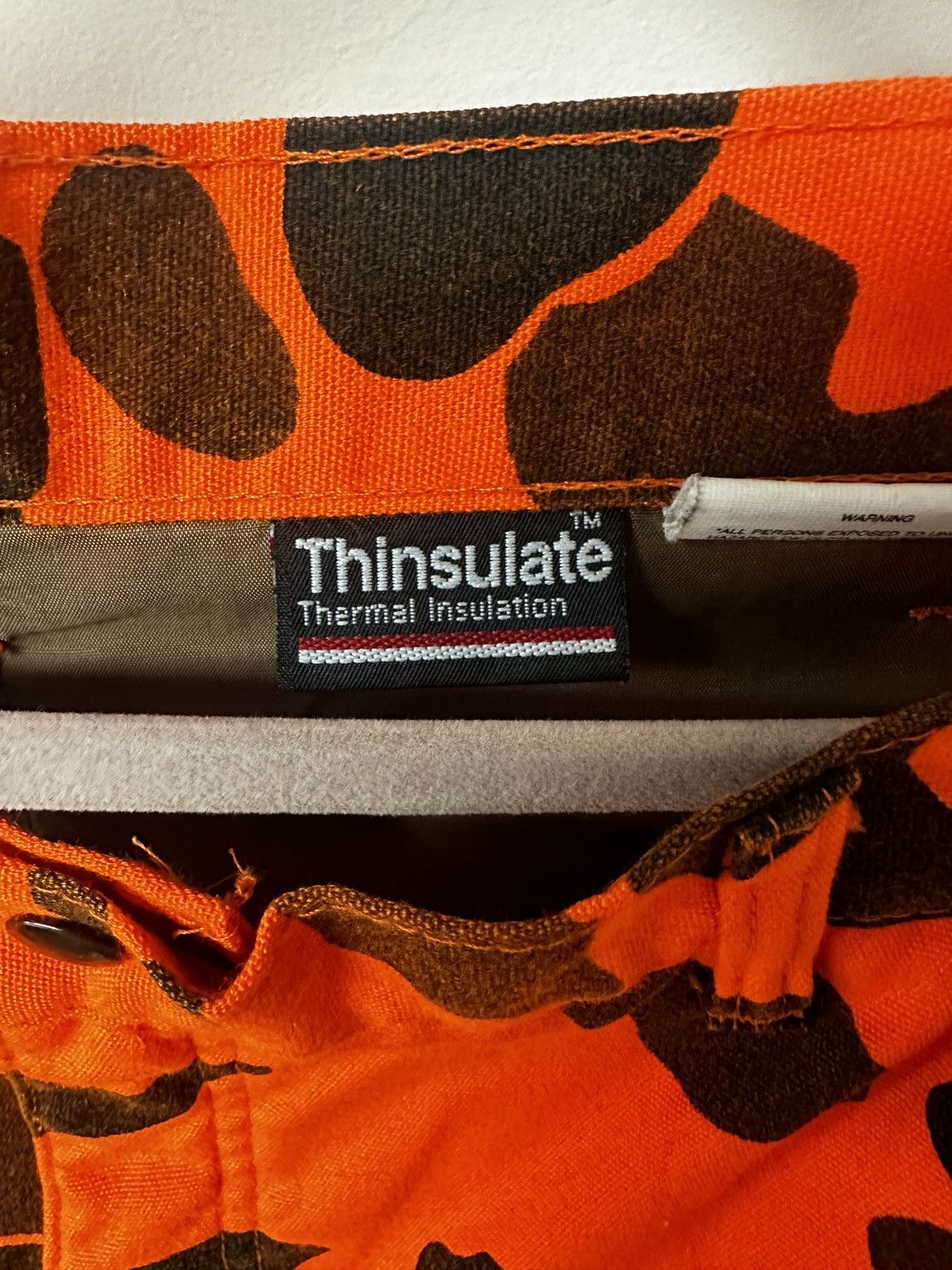 Vintage Vintage 1994 Orange Camo Thinsulate Pants Size US 36 / EU 52 - 8 Thumbnail