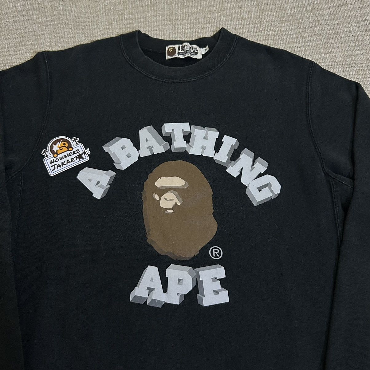 Bape 3D College Crewneck Size US M / EU 48-50 / 2 - 2 Thumbnail