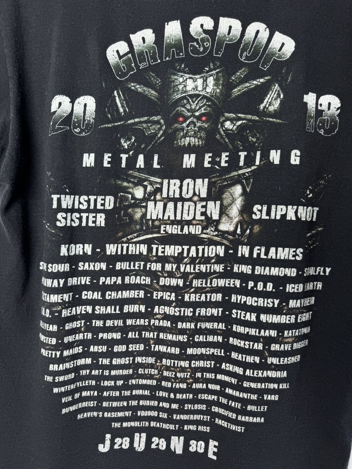 Band Tees Graspop 2013 Metal Meeting Rock Bands T-Shirt size M Size US M / EU 48-50 / 2 - 8 Thumbnail