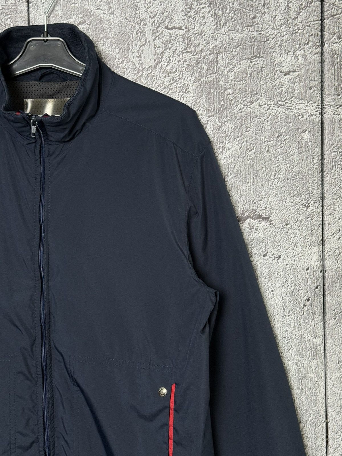 Prada Vintage Prada Sport Red Tab Logo Nylon Windbreaker Jacket Size US L / EU 52-54 / 3 - 14 Thumbnail