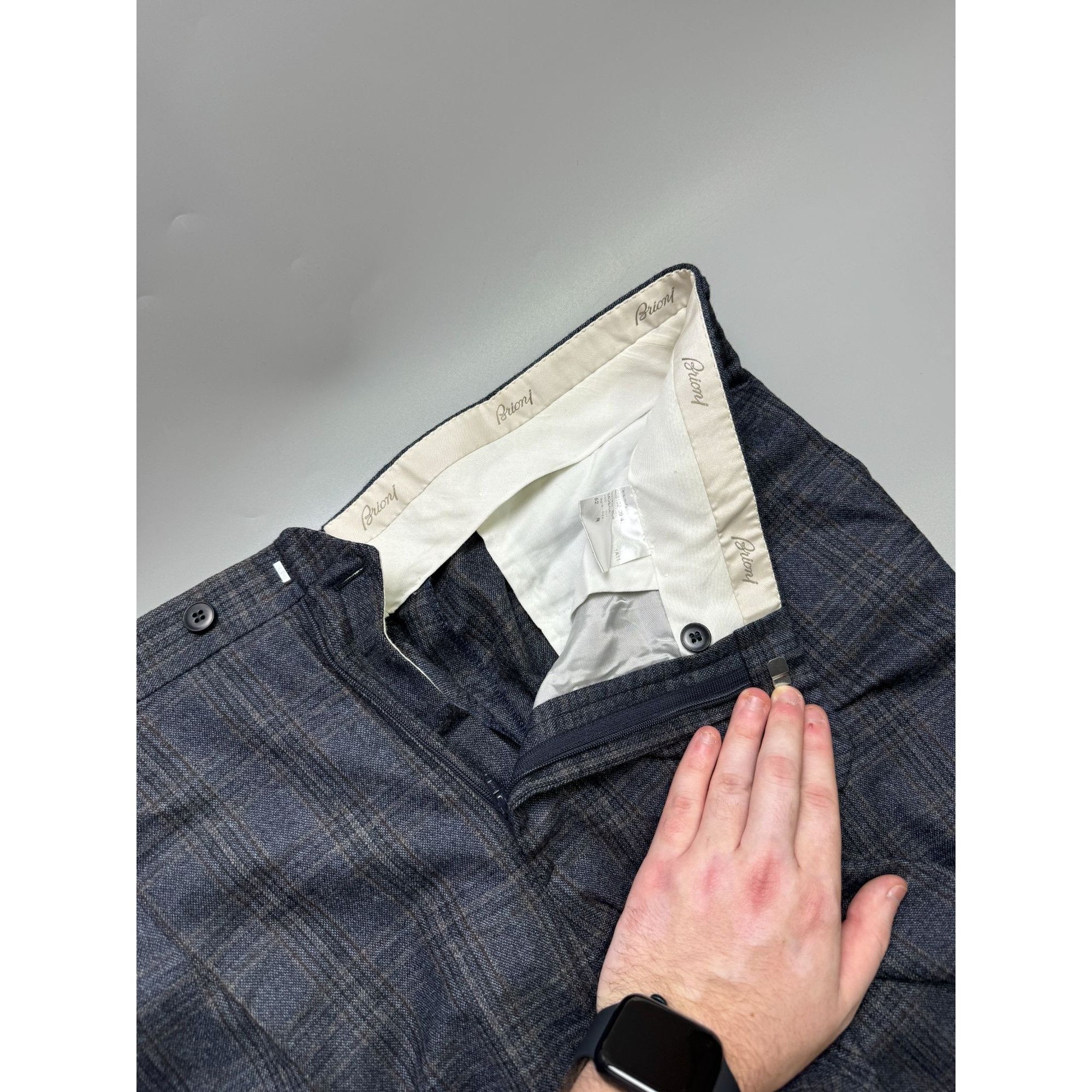 Brioni Brioni Moena Checkered Wool Trousers Pants Size US 36 / EU 52 - 6 Thumbnail