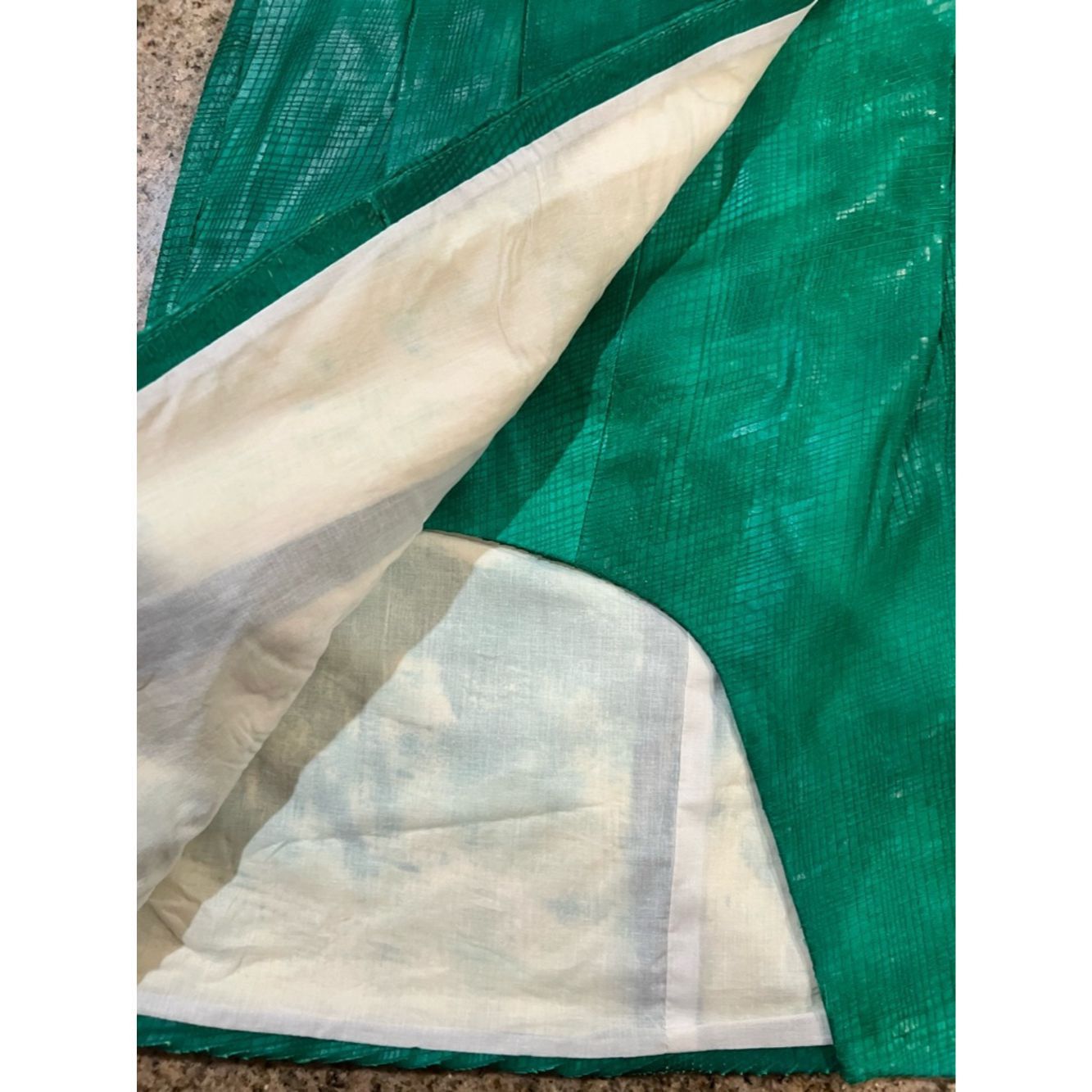 Other Poleci Embossed Green Leather Mini Skirt Front Slit XS Size Size 26" / US 2 / IT 38 - 5 Thumbnail