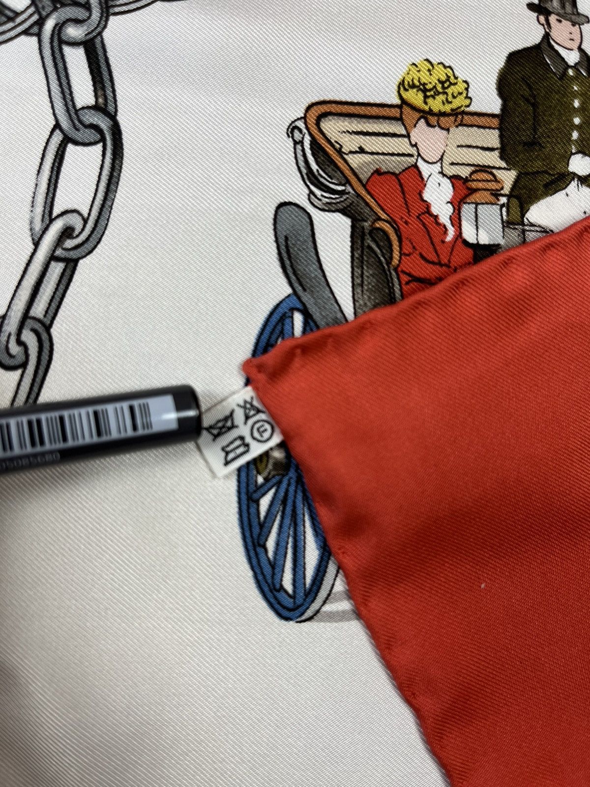 Designer × Hermes Hermes Paris LeDoux Equipages Big Scarf luxury vintage Size ONE SIZE - 10 Thumbnail