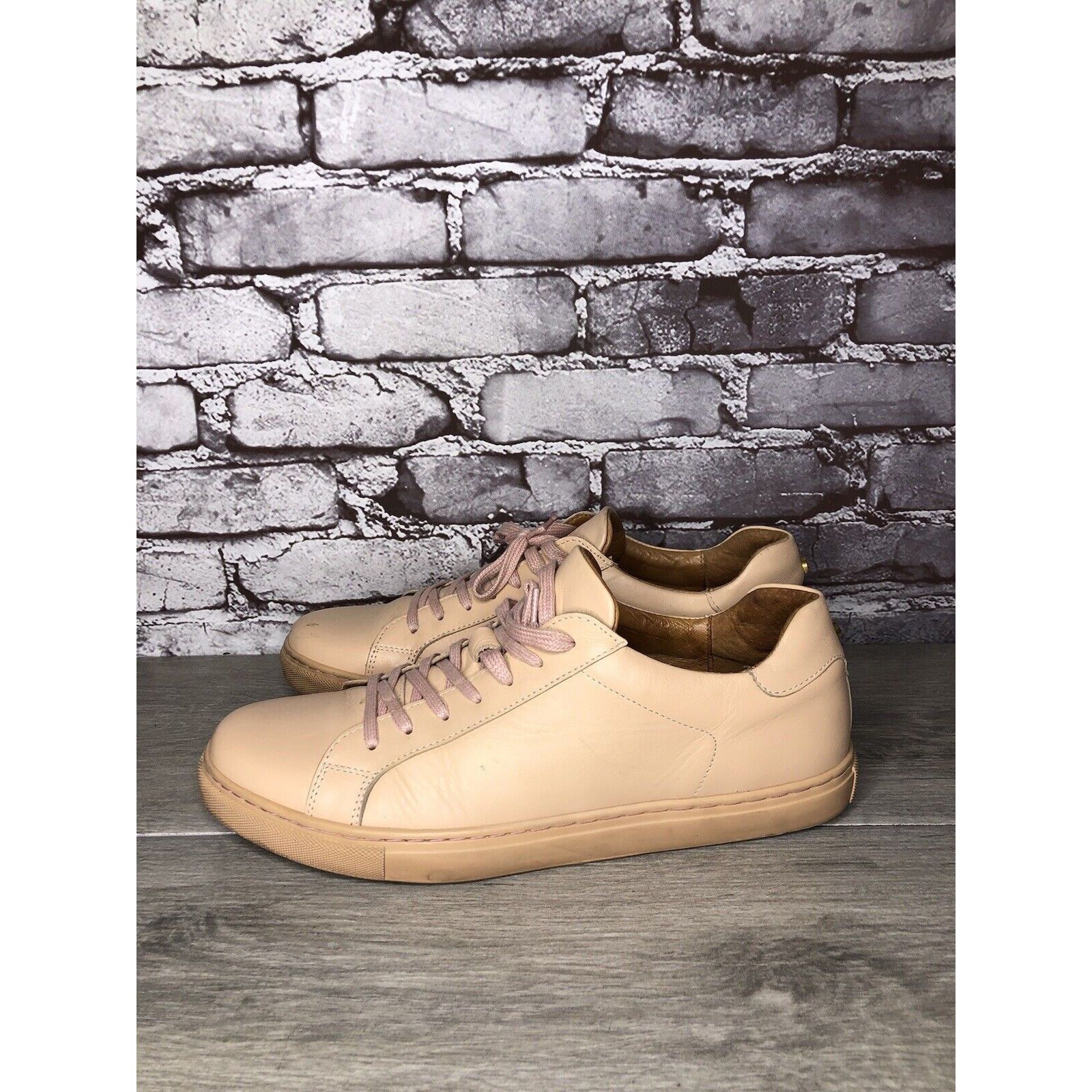ROAMER Romero And Mcpaul Dusty Pink Leather Lace Up Portugal Shoes Size US 12 / EU 45 - 21 Thumbnail