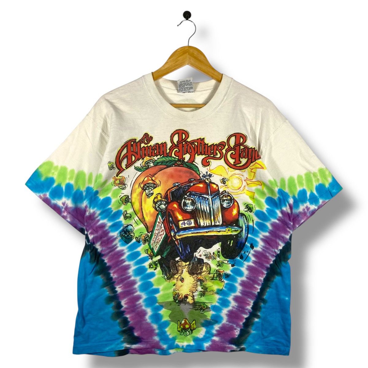 Liquid Blue Vintage 90's ALLMAN BROTHERS BAND Liquid Blue Band Tee Shirt Size US L / EU 52-54 / 3 - 1 Thumbnail