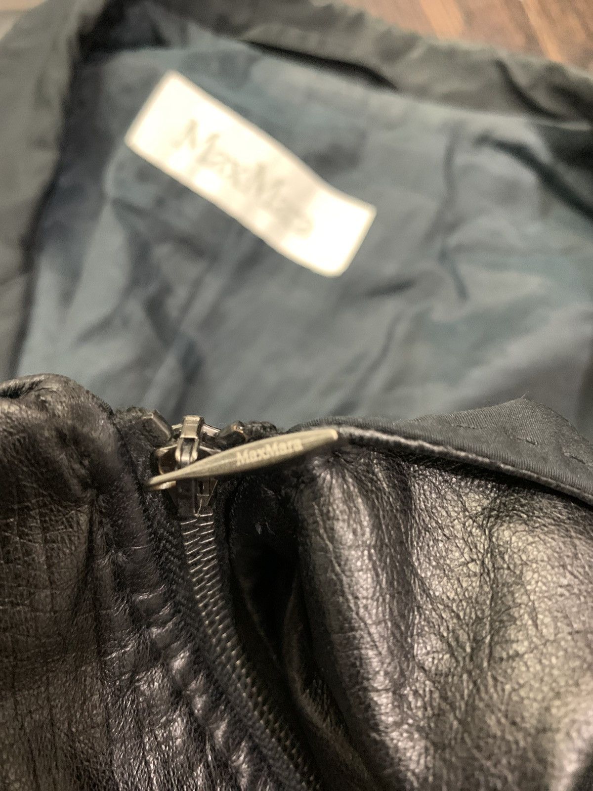 Max Mara Max Mara Leather Jacket Size L / US 10 / IT 46 - 5 Thumbnail