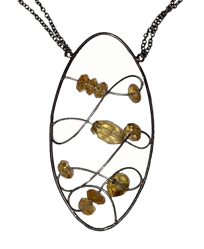 Chan Luu Chan Luu Sterling Silver Faceted Citrine Bead Necklace Size ONE SIZE - 1 Thumbnail