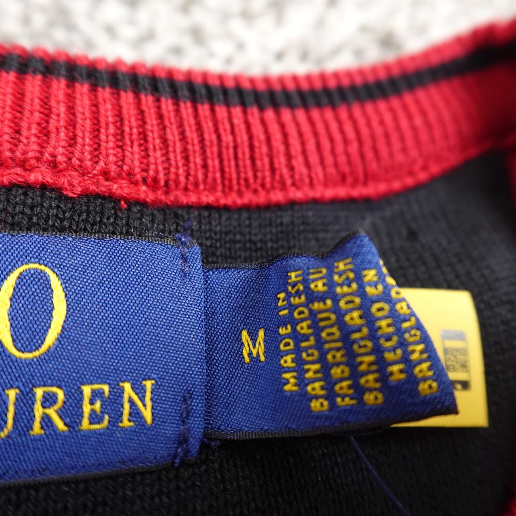 Polo Ralph Lauren Polo Ralph Lauren Sweater Mens M Red Waffle-Knit Knit Crewneck Logo Embroidered Pony Size US M / EU 48-50 / 2 - 7 Thumbnail