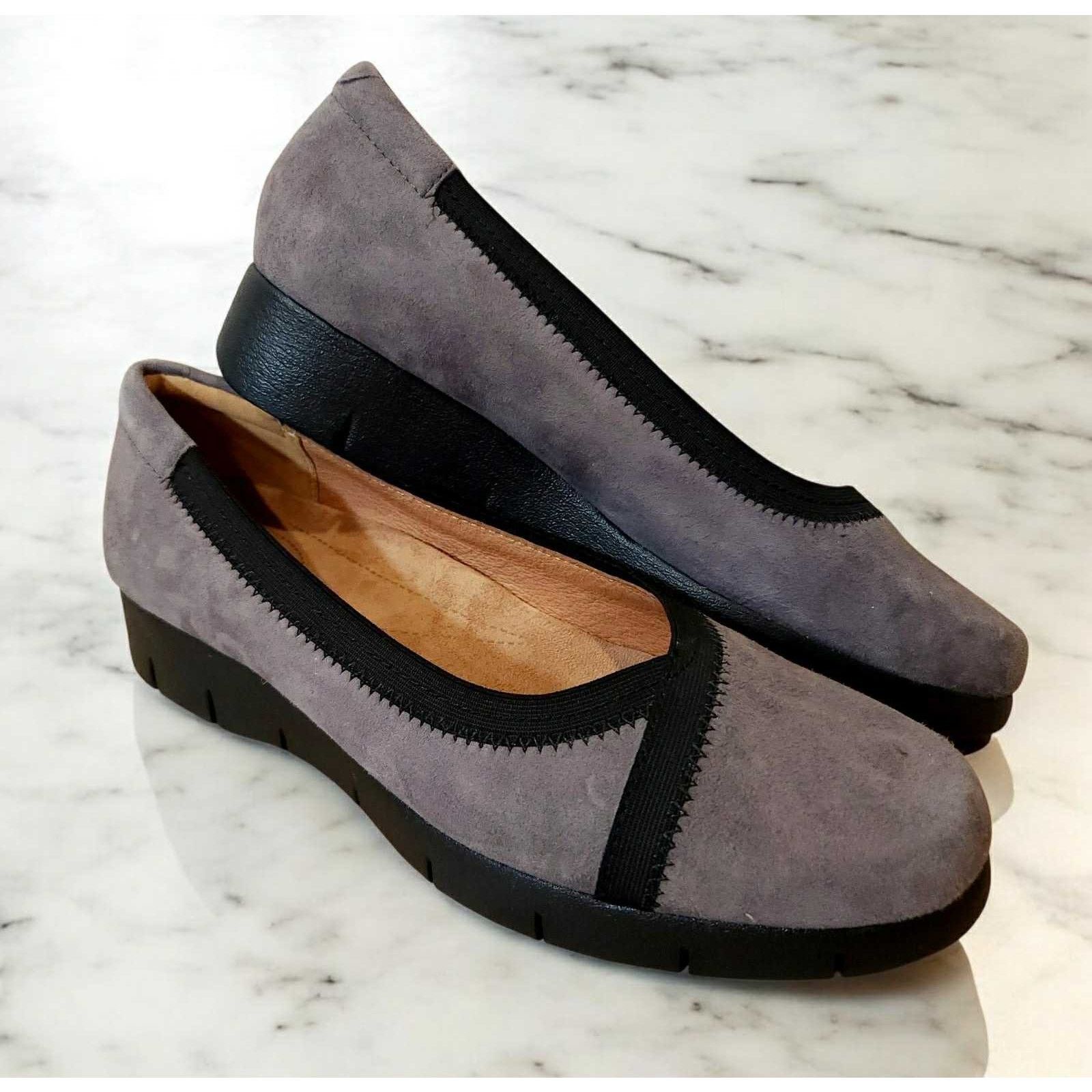 Clarks NEW Clarks Artisan Daelyn Hill Gray Slip on Wedge Shoe Sz 8 Size US 8 / IT 38 - 5 Thumbnail