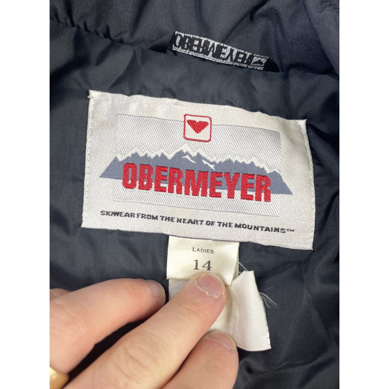 Obermeyer Obermeyer Women 14 Ski Snow Suit Jacket Print Shoulder Pads Vintage Geometric Snowsuit Size XL / US 12-14 / IT 48-50 - 3 Thumbnail