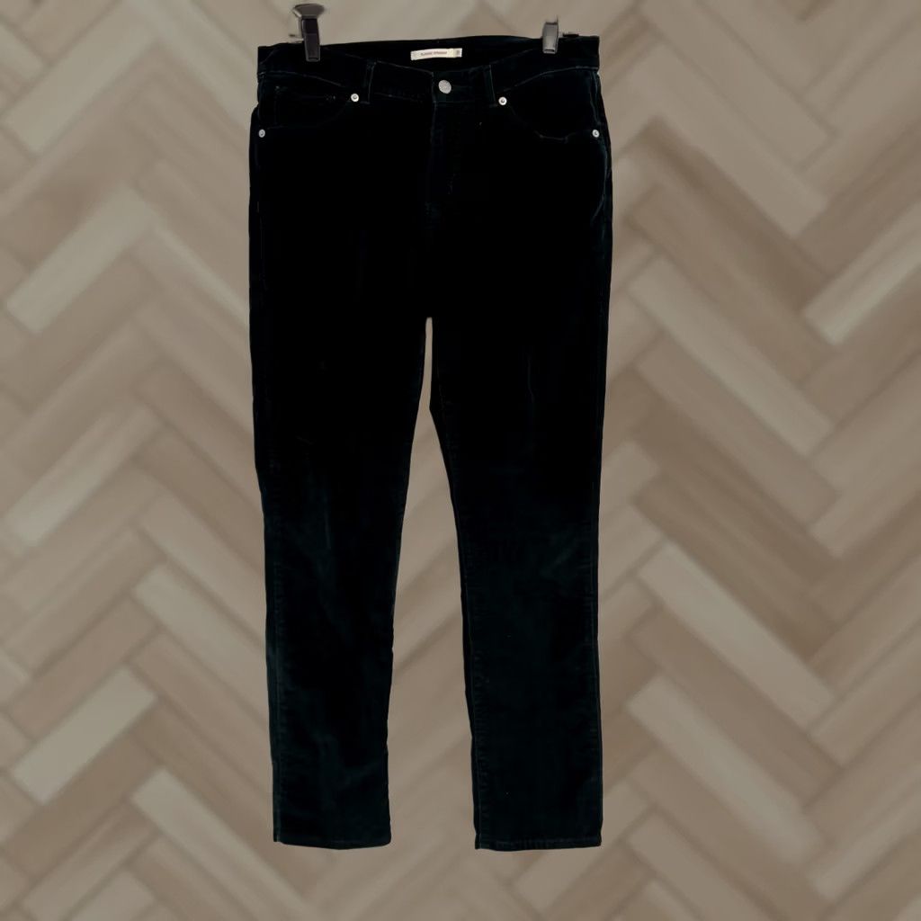 Levi's Levi's Jeans Women's 31x30 Green Corduroy Classic Straight Pants Size 24" / US 00 / IT 34 - 1 Thumbnail