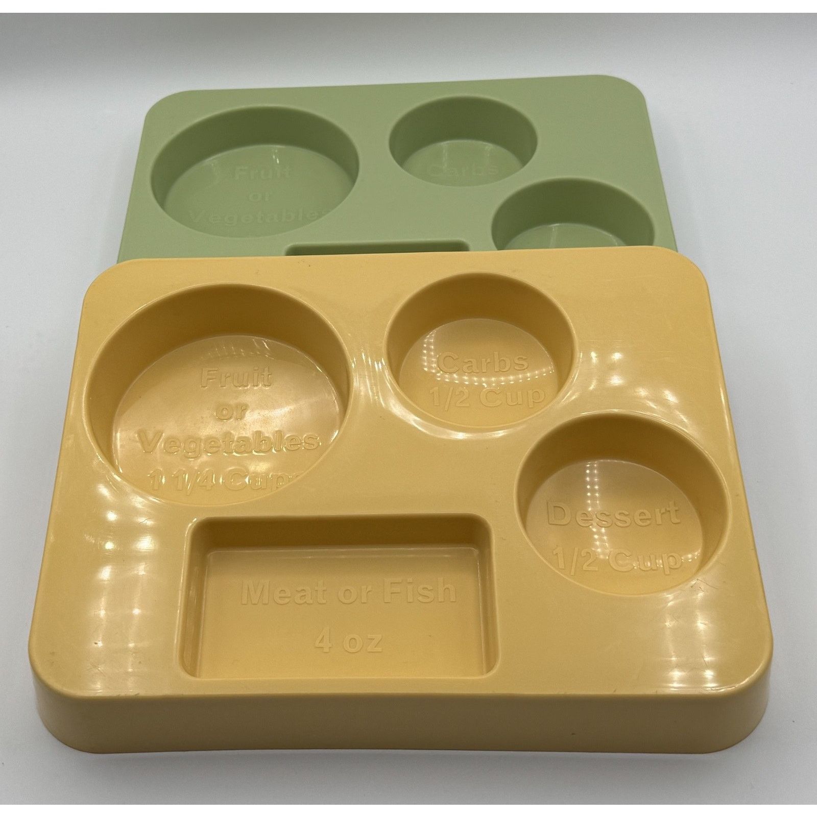 Other 2 pk- Perfect Portion Food Separation Plates Weight Loss Size ONE SIZE - 8 Thumbnail
