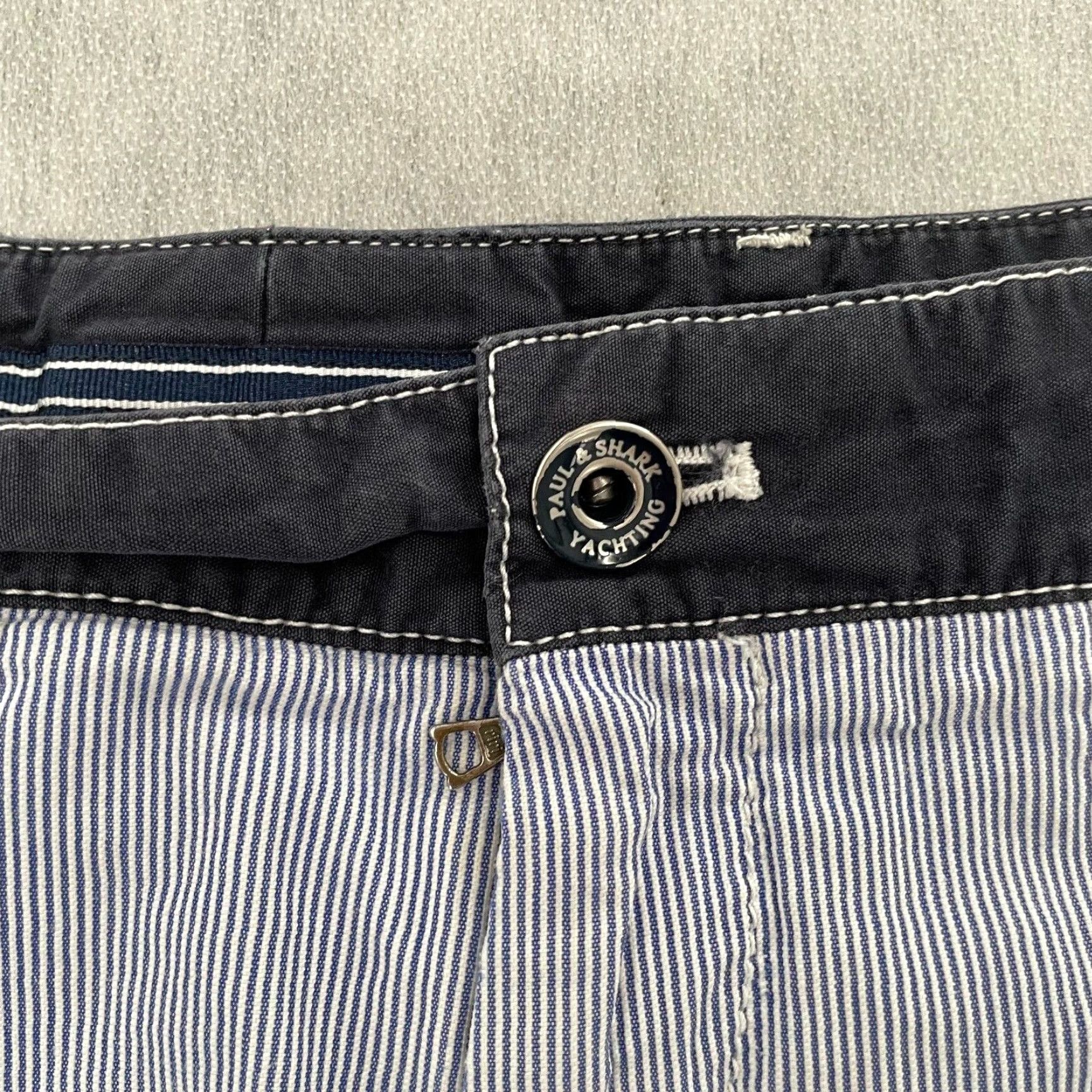 Paul & Shark VINTAGE Paul & Shark Yachting Shorts Bermuda Adult 48 Blue Nautical Logo Cotton Summer Mens Size US 32 / EU 48 - 7 Thumbnail