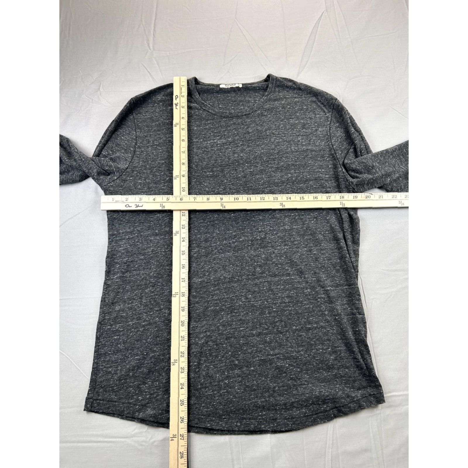 Buck Mason Buck Mason Shirt Mens Medium Gray Long Sleeve Heather Lightweight Made USA Size US M / EU 48-50 / 2 - 5 Thumbnail