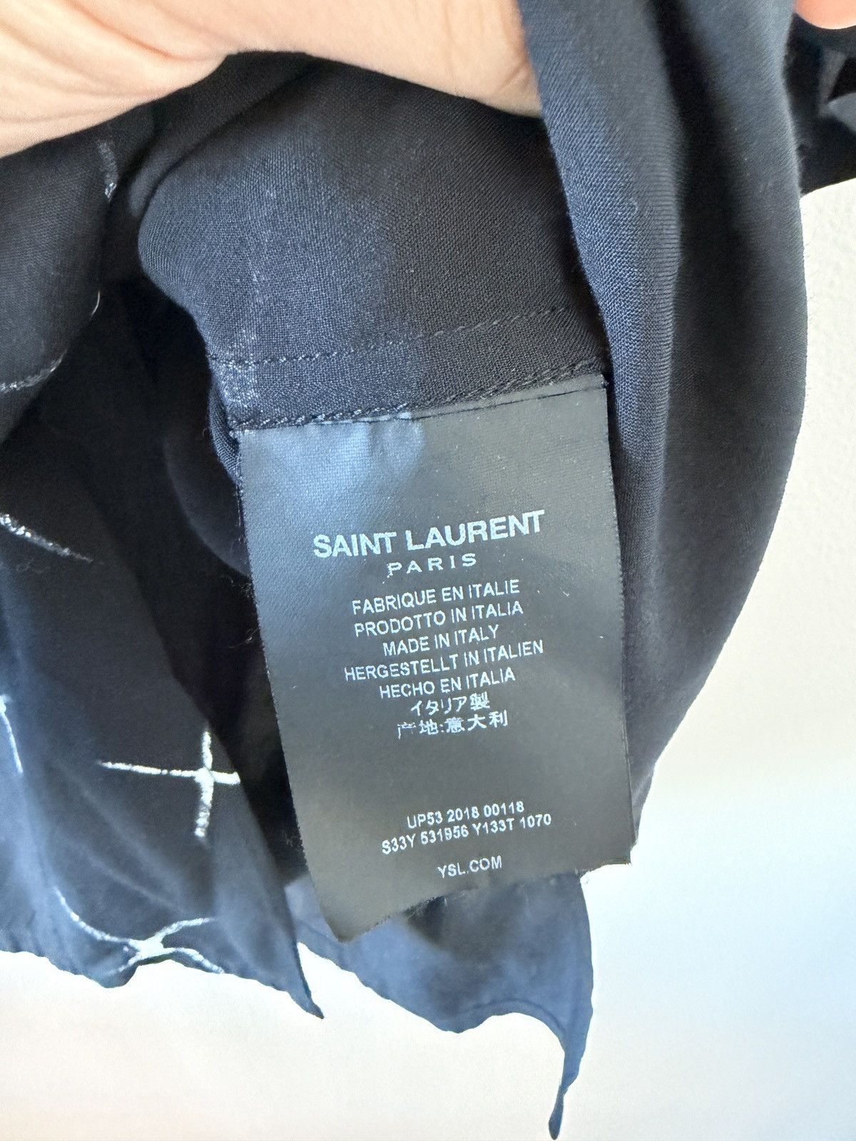 Saint Laurent Paris Saint Laurent Paris Star Button Up Rare Size US L / EU 52-54 / 3 - 5 Thumbnail