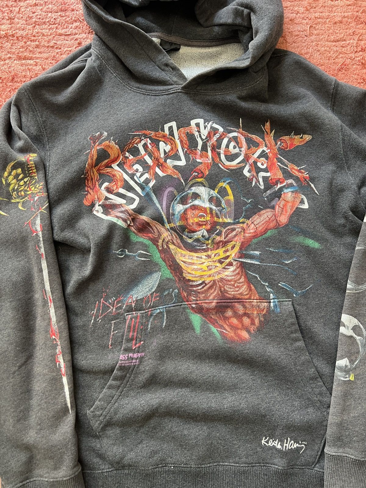 Band Tees Berserk Anime Idea of Evil Hoodie Keith Haring Size US L / EU 52-54 / 3 - 6 Thumbnail