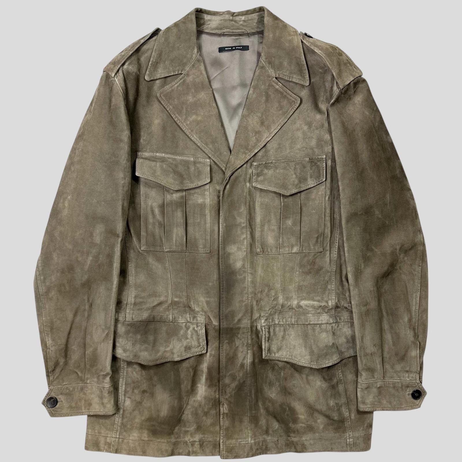 Gucci Gucci Tom Ford FW03 Suede Leather Western Military Jacket L Size US L / EU 52-54 / 3 - 4 Thumbnail