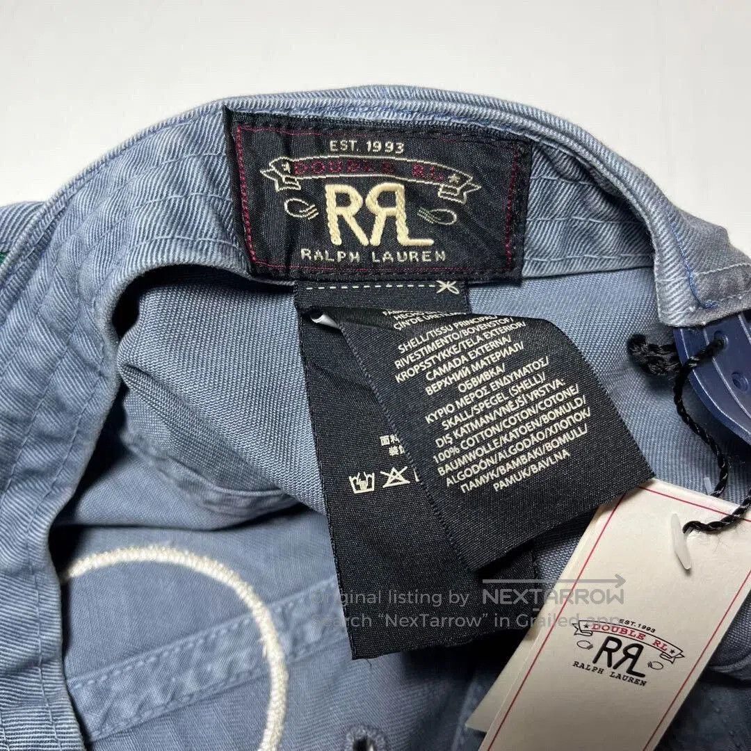 RRL Ralph Lauren RRL Washed Blue Military Trucker Cap. Size ONE SIZE - 8 Thumbnail