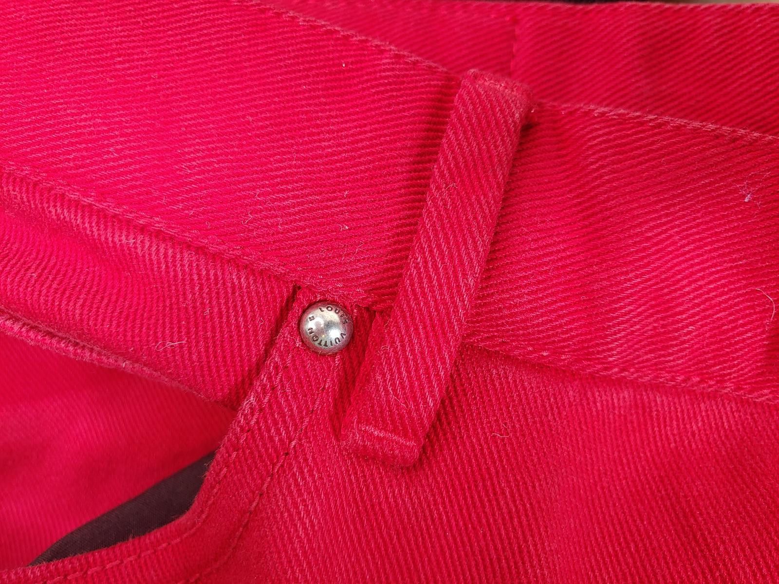 Louis Vuitton Louis Vuitton Monogram Boreal Evening Jeans in Black/Red Size US 34 / EU 50 - 4 Thumbnail
