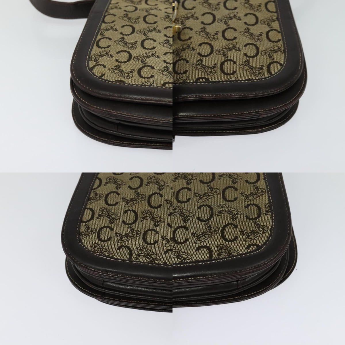 Celine CELINE C Sulky Shoulder Bag Canvas Brown Gold Size ONE SIZE - 10 Thumbnail