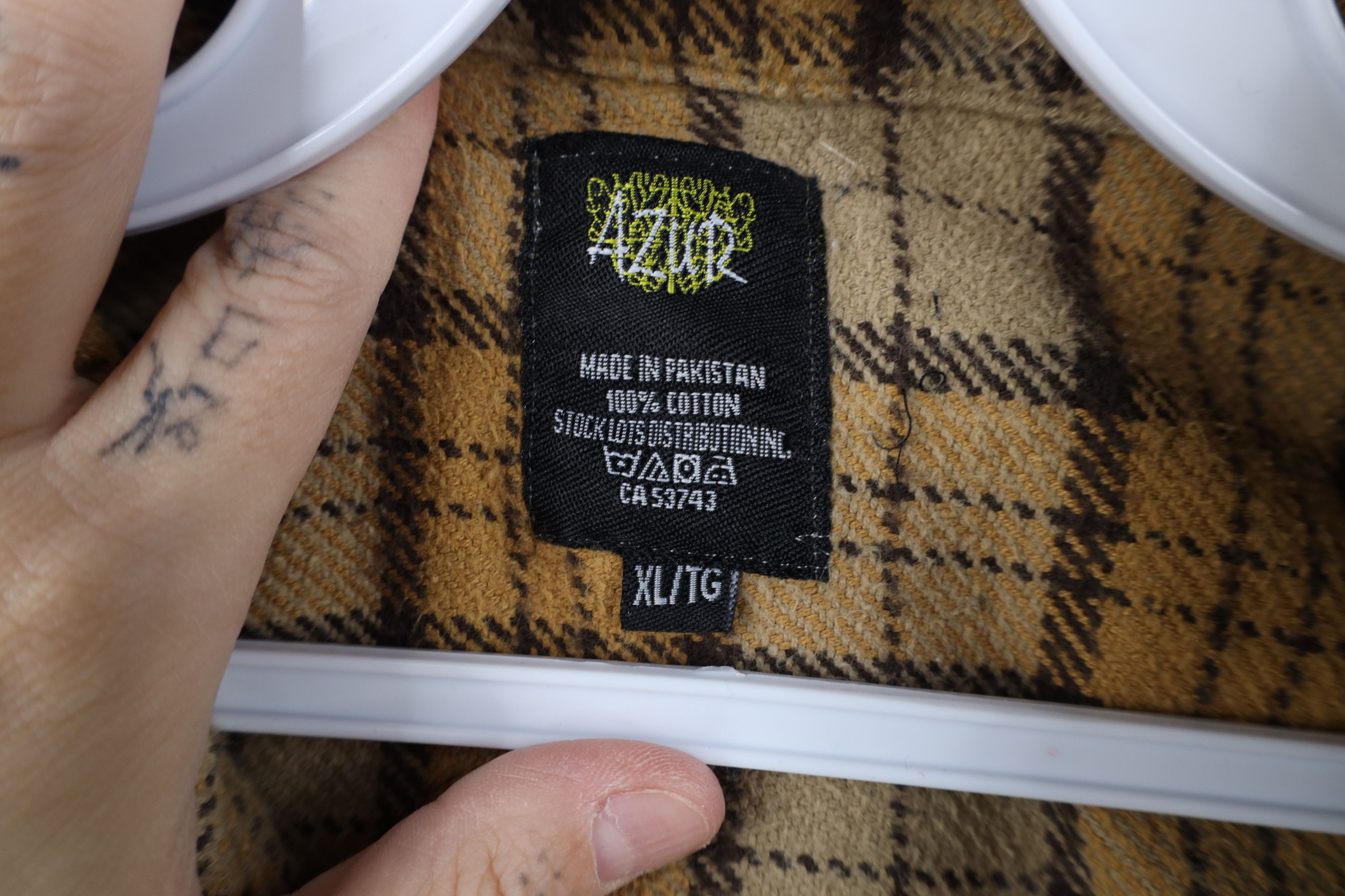 Vintage Vintage 90s Streetwear Flannel Button Shirt Plaid Size US XL / EU 56 / 4 - 7 Thumbnail
