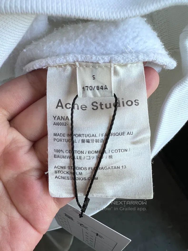 Acne Studios Acne Studios White Sweatshirt Size S / US 4 / IT 40 - 5 Thumbnail