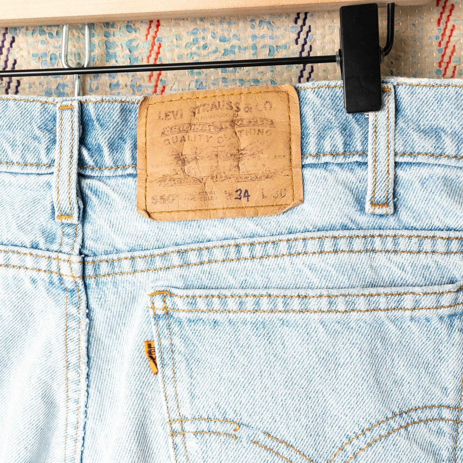Levi's Custom levis patchwork jeans 34 x 30 Size US 35 - 5 Thumbnail