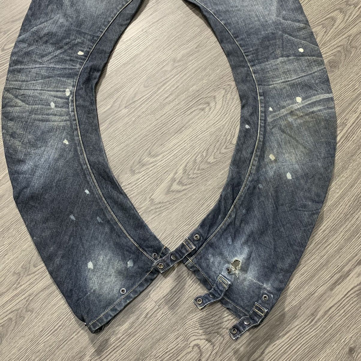 Japanese Brand 🇯🇵 Vintage PPFM Bondage Banana Curve Cut Punk Denim 🇯🇵 Size US 33 - 9 Thumbnail