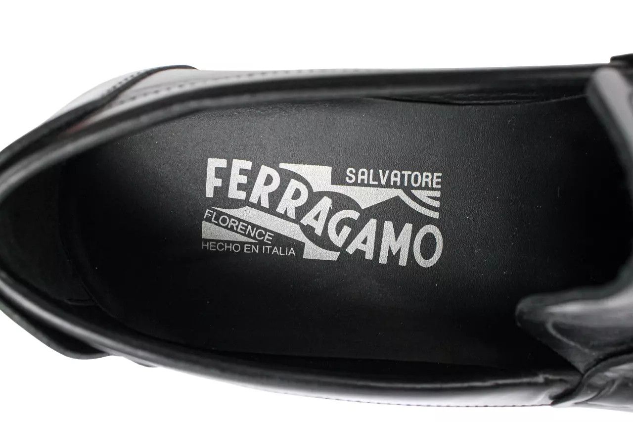 Salvatore Ferragamo SALVATORE FERRAGAMO Men's EU 41 Smooth Leather Derby Loafers Size US 8 / EU 41 - 8 Thumbnail