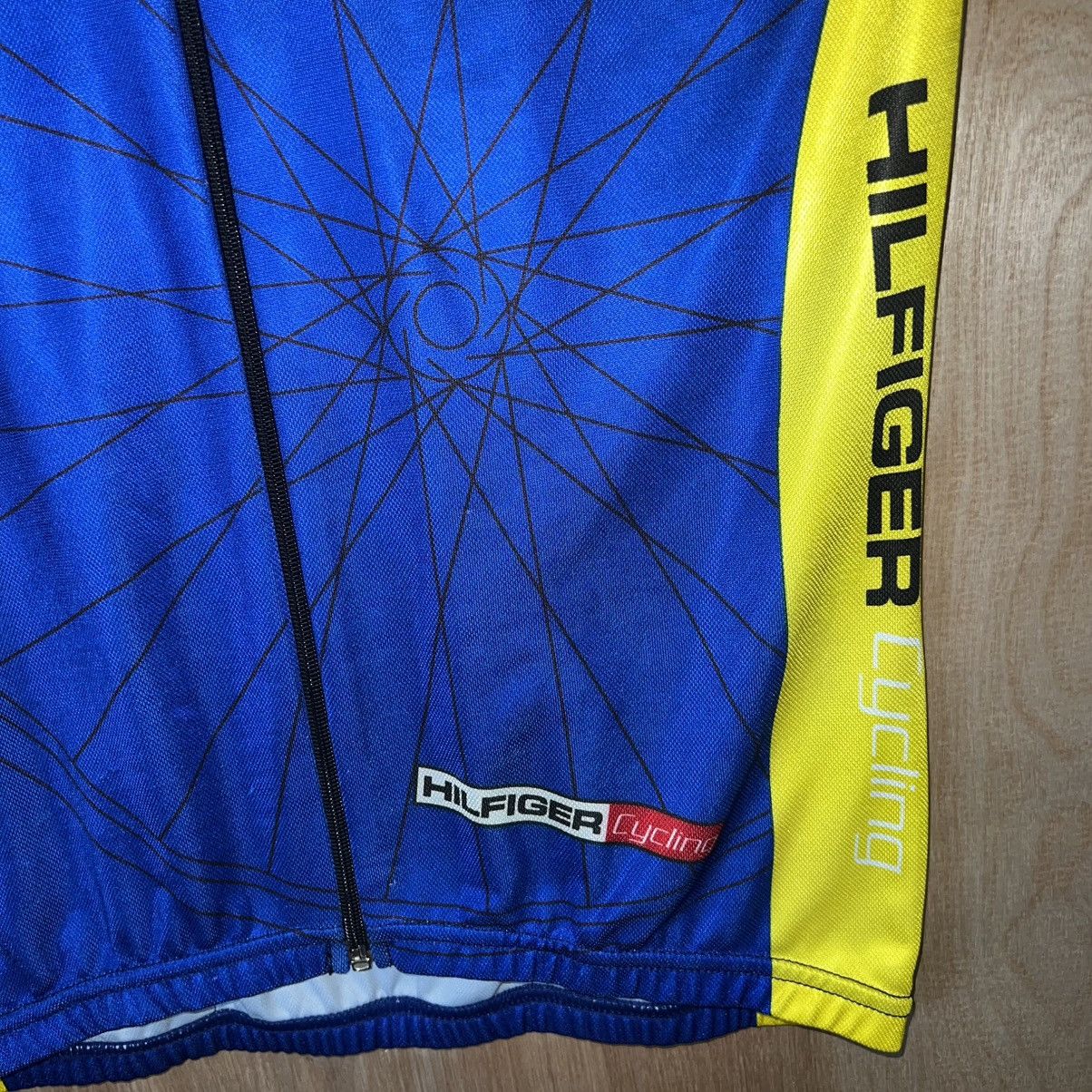 Tommy Hilfiger VINTAGE TOMMY HILFIGER USA MADE LOGO DESIGNER CYCLING JERSEY Size US XL / EU 56 / 4 - 7 Thumbnail