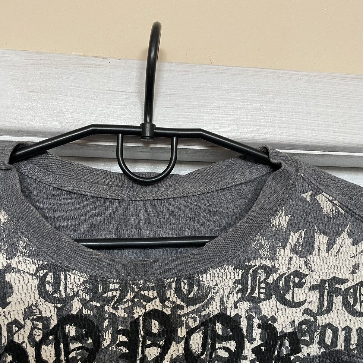 Affliction Y2K affliction die long-sleeve thermal grunge cyber sweater Size US L / EU 52-54 / 3 - 3 Thumbnail
