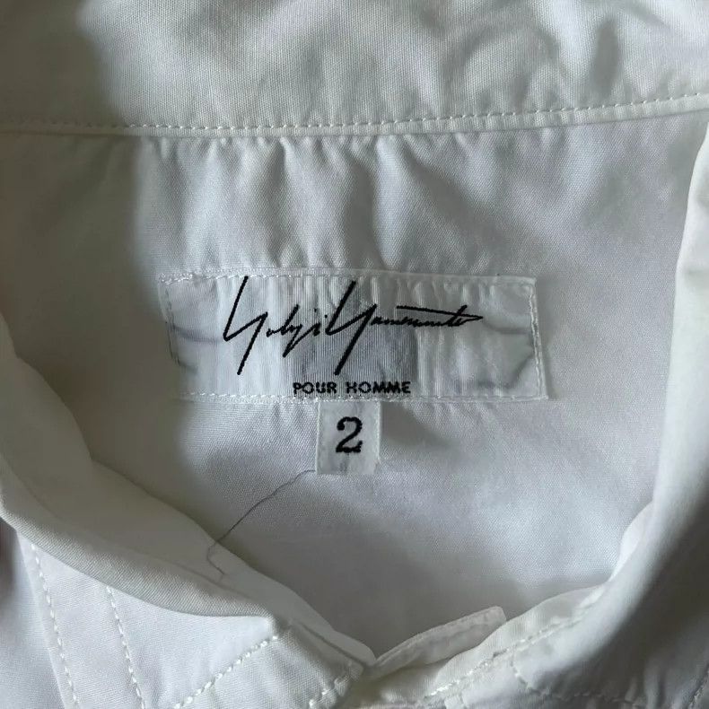 Yohji Yamamoto Yohji Yamamoto Yohji Yamamoto White Long Sleeve Shirt 15SS Size US M / EU 48-50 / 2 - 5 Thumbnail