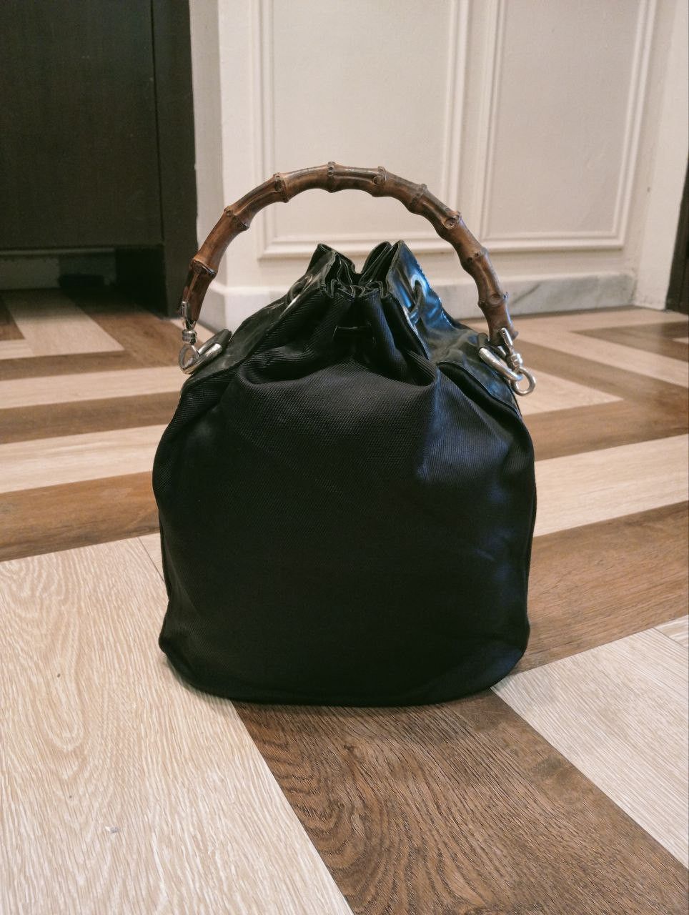 Gucci LUXURY GUCCI BAMBOO NYLON BUCKET BAG Size ONE SIZE - 3 Thumbnail