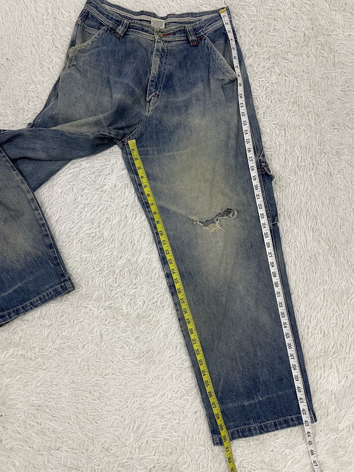 Japanese Brand Piko Hawaiian Carpenter Cargo Jeans Pant Size US 32 / EU 48 - 16 Thumbnail