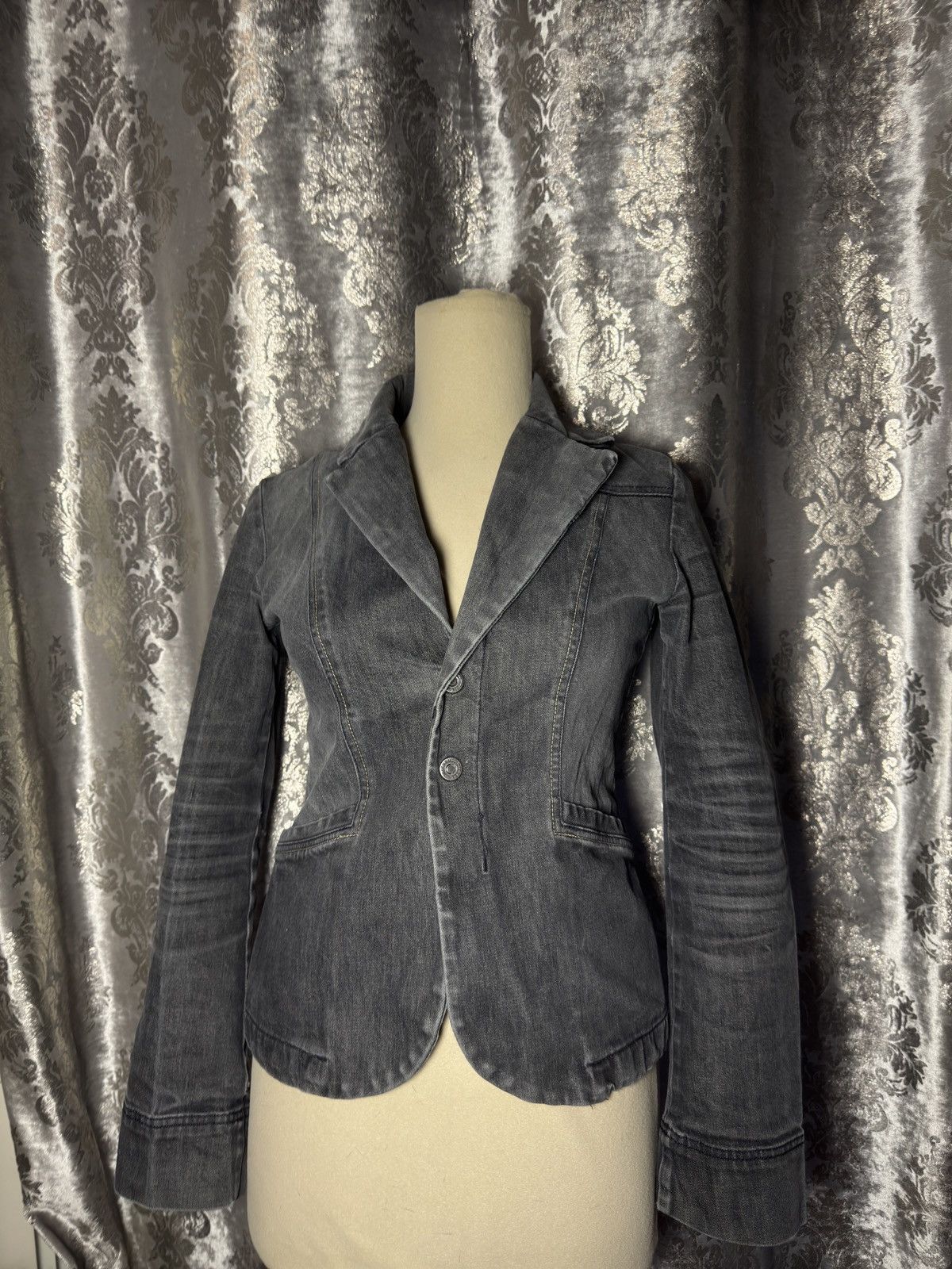 Diesel × Vintage grey vintage diesel blazer washed style jacket Size M / US 6-8 / IT 42-44 - 1 Thumbnail