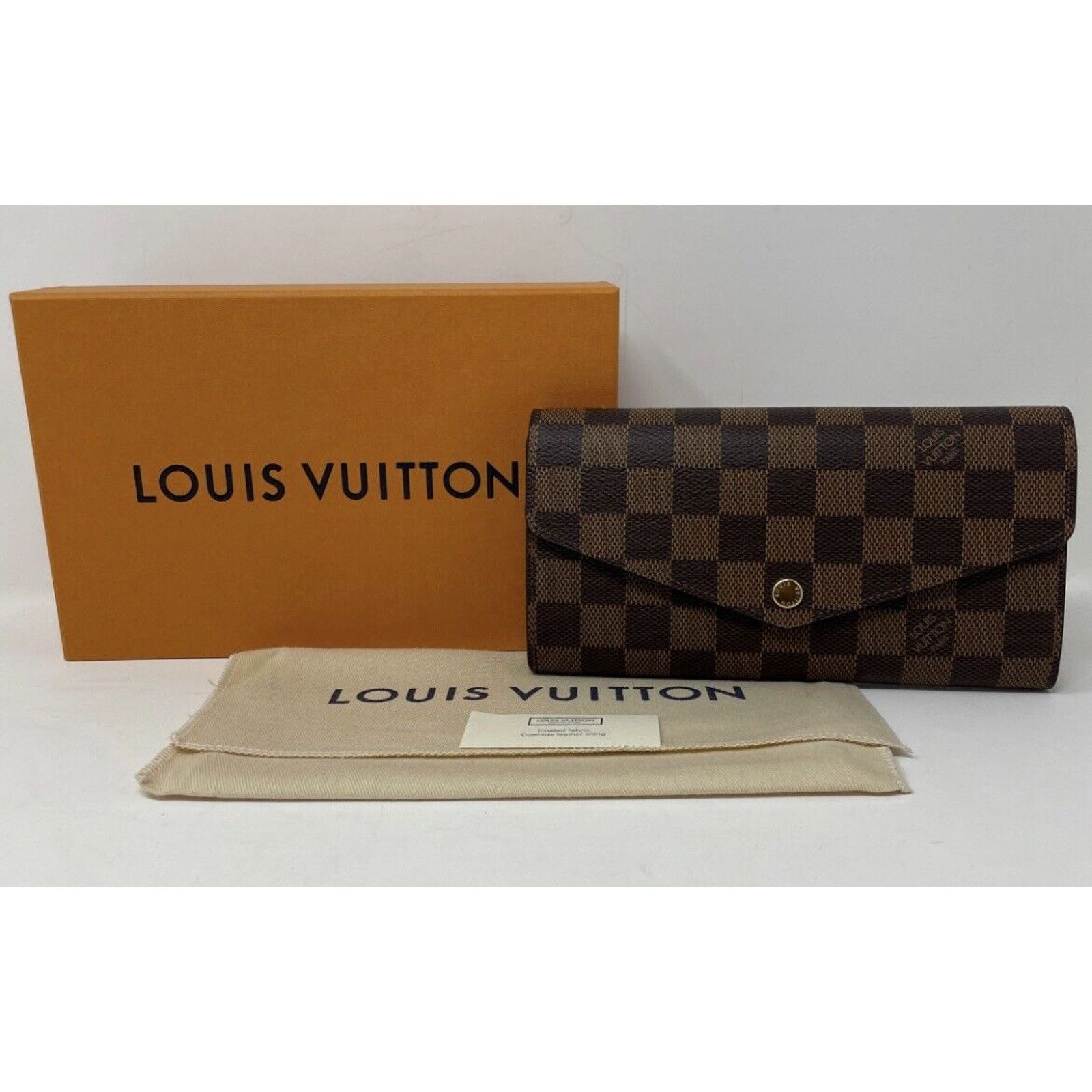 Louis Vuitton LOUIS VUITTON Sarah Long Envelope Wallet Damier Ebene Size ONE SIZE - 4 Thumbnail
