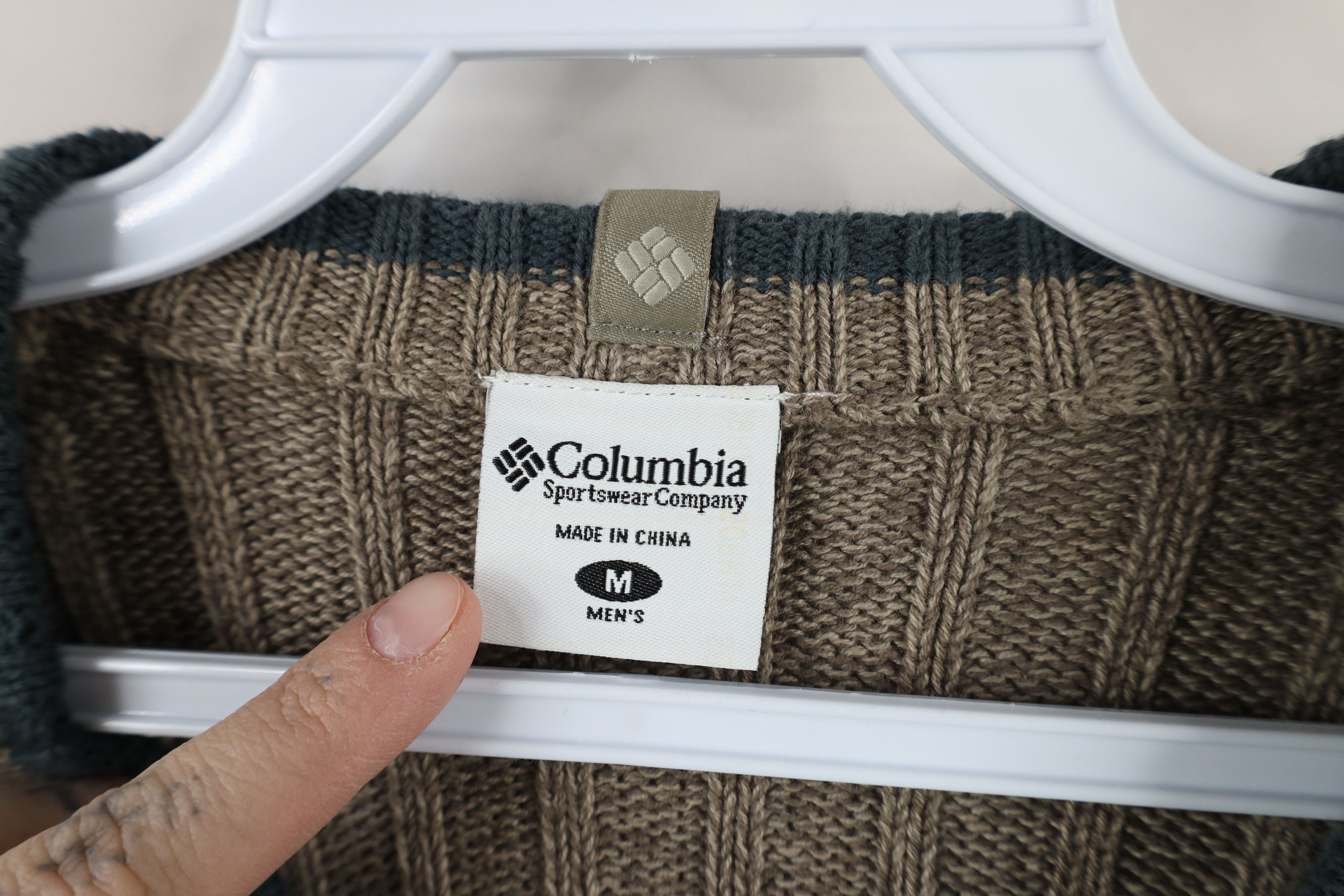 Columbia × Vintage Vintage Columbia Ribbed Knit Crewneck Sweater Heather Brown Size US M / EU 48-50 / 2 - 6 Thumbnail
